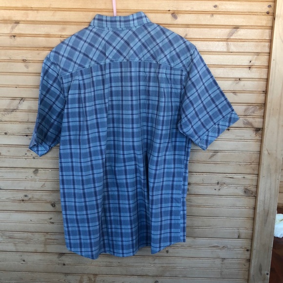 Men’s L Sean John  short sleeve shirt. Blue check - Picture 6 of 6